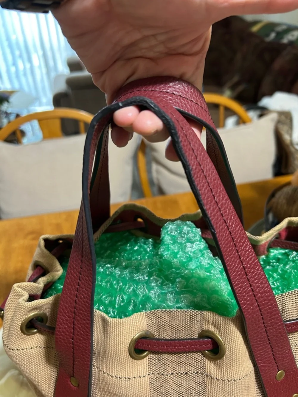 BURBERRY Drawstring Bucket Bag - Picture 11 of 11